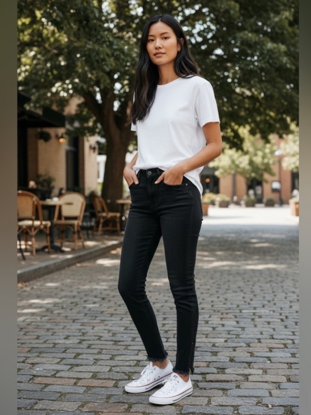 Kut from the Kloth Jeans Women's Size 0P Donna Ankle Skinny Black Stretch